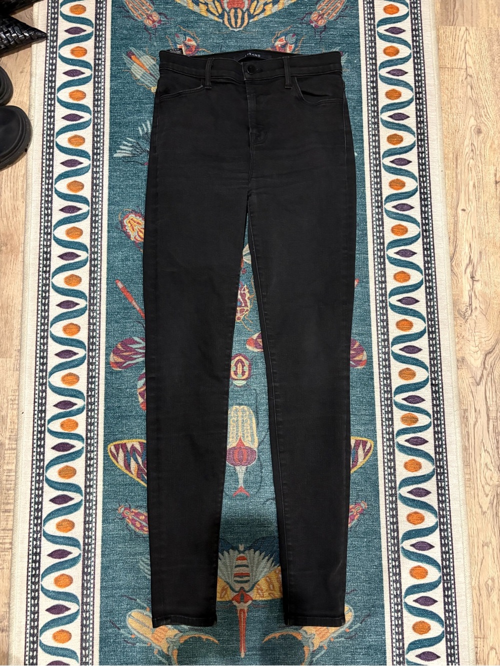 J Brand Black High-Rise Skinny Jeans